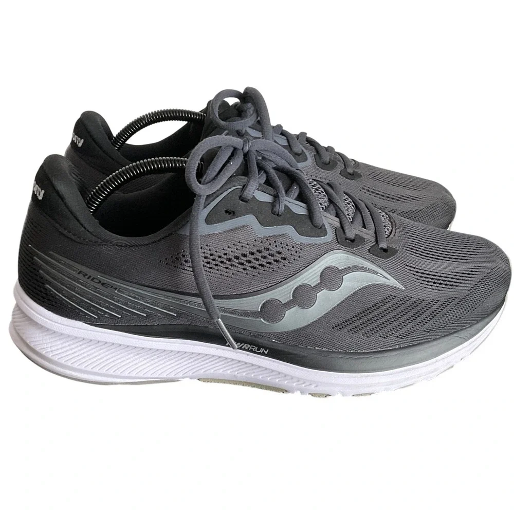 Saucony Ride 14 Mens Running Shoes Black Gum S20650-45 Size 10.5